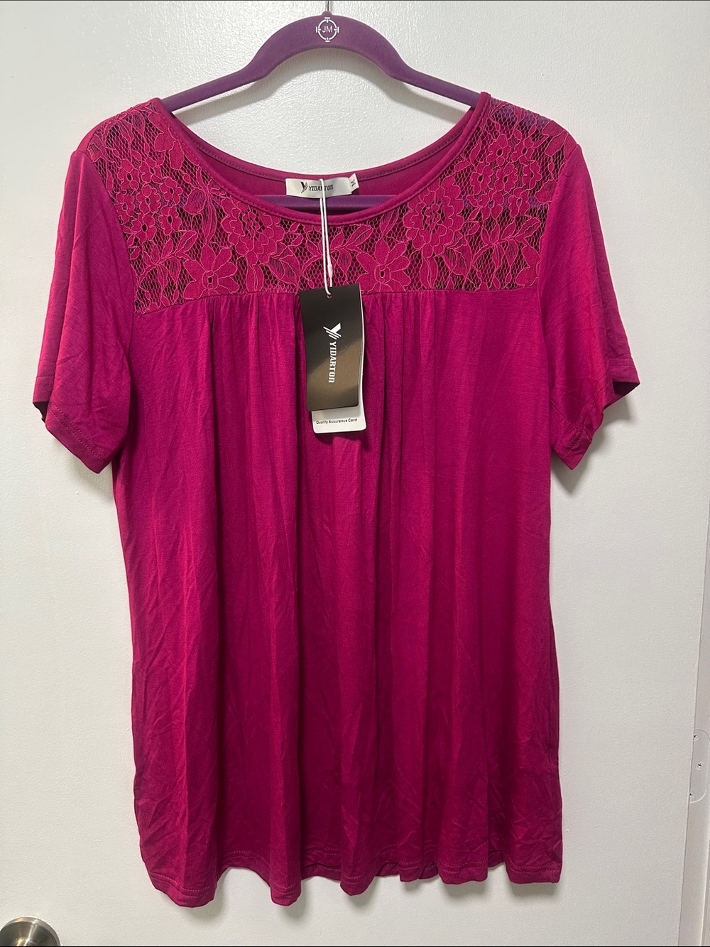 Yidarton short sleeve top size M